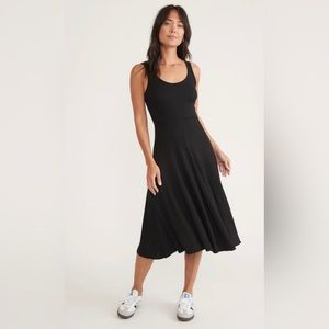 Marine Layer Lexi Rib Fit and Flare Midi Dress